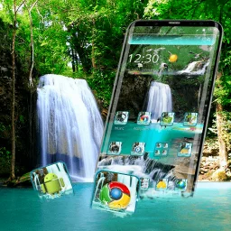 Icon Nature Forest Waterfall Theme