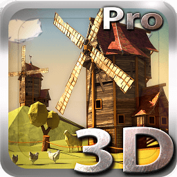 Icon Paper Windmills 3D Free lwp