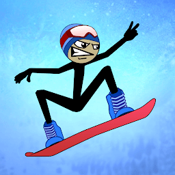 Icon Stickman Snowboarder