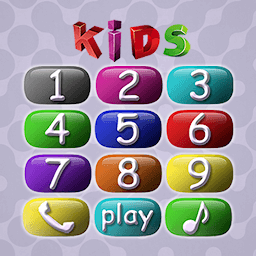 Иконка Детский телефон для малышей - учим цифры, животных
