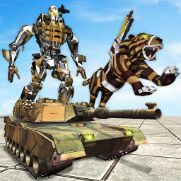 Icon Furious Wild Tiger Robot Tank Robot Transform Game