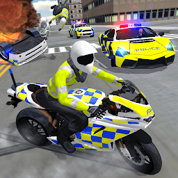 Icon Police Car Driving - Motorbike Riding