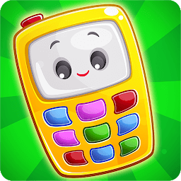 Иконка Детский телефон с животными, цифрами, музыкой