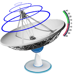 Иконка Спутниковый искатель (тарелка) с гироскопом