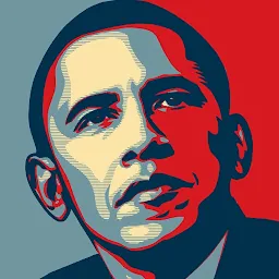 Icon Obama Style Pop Art Image