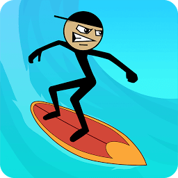 Icon Stickman Surfer