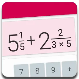 Иконка Калькулятор дробей с решением - понятно и просто