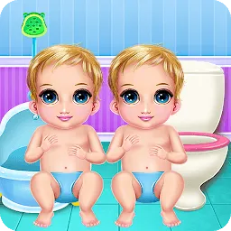 Icon New Born Twins Caring