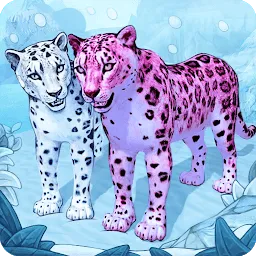 Иконка Симулятор Семьи Снежного Леопарда Онлайн