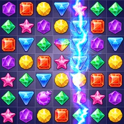 Icon Jewels Track - Match 3 Puzzle